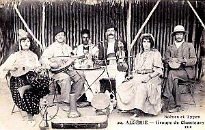 ALGERIE - GOUPE DE CHANTEURS  - 1918